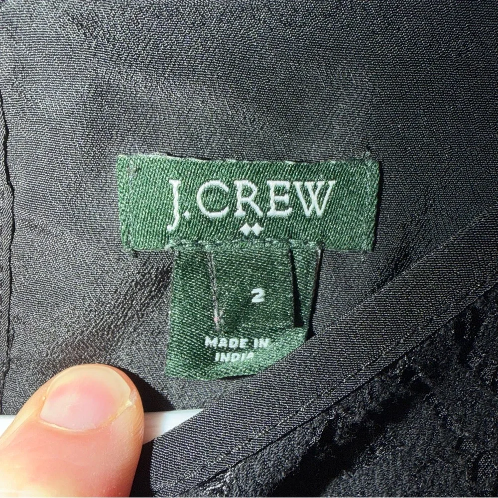 J. Crew Women's Elegant Black Lace‎ Blouse